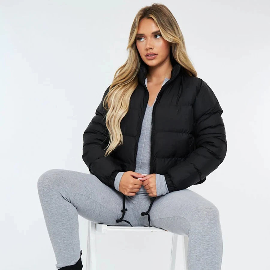 CROPPED MATTE PUFFER JACKET