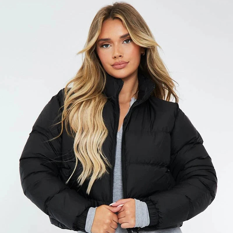 CROPPED MATTE PUFFER JACKET
