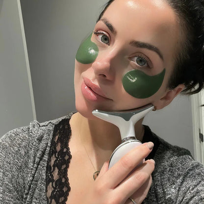 EMS Red Light Therapy Face and Neck Lifting Massager for Wrinkle Removal