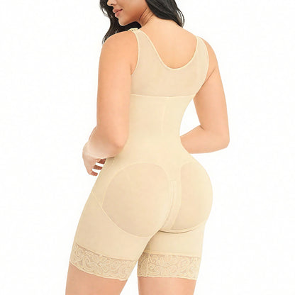 TUMMY CONTROL FULL BODY SHAPER BUTT LIFTER WITH ZIPPER CROTCH
