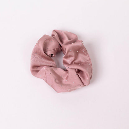 Glowria™ Satin Crystal Scrunchies